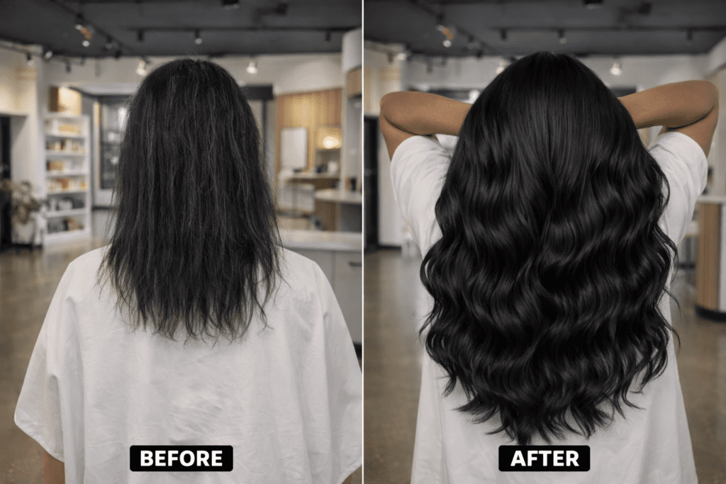Infinity Weft Extensions in Denver | Deseo Salon & BlowDry